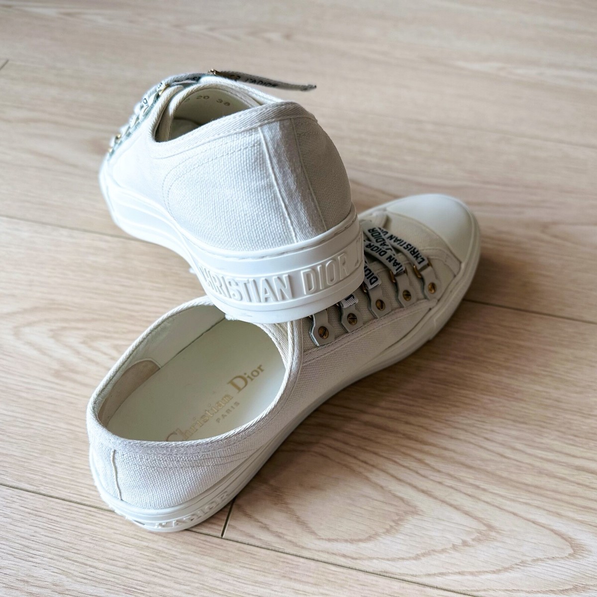 Christian Dior CD White Walk'n'Dior Dior J'Adior Canvas Women