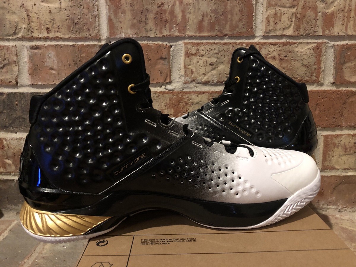 New 11.5 Under Armour Stephen Curry 1 MVP Gold Basketball Shoes