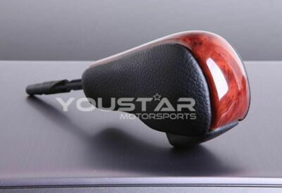 UK LAGER NEU Echtleder Holzmaserung Schaltknauf für BMW E46 E60 E39 E36 X5 X3