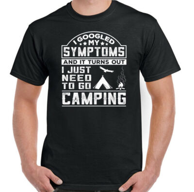 Zelten T-Shirt Herren Lustige Camper Camp Zelt Caravan Caravaning Top