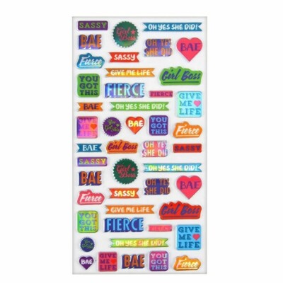 Paperchase Frecher Spruch 3D Aufkleber Neu Planer Scrapbooking