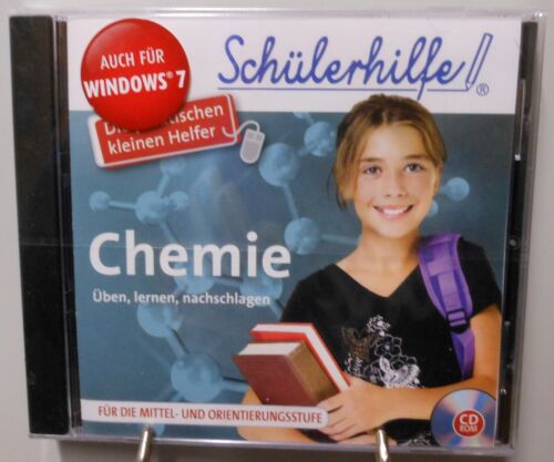Chemie Software Schule PC CD-ROM Schülerhilfe Üben Lernen Nachschlagen #T336 - Afbeelding 1 van 2