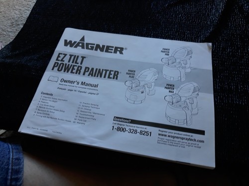 Wagner EZ Tilt Power Painter Owner's 