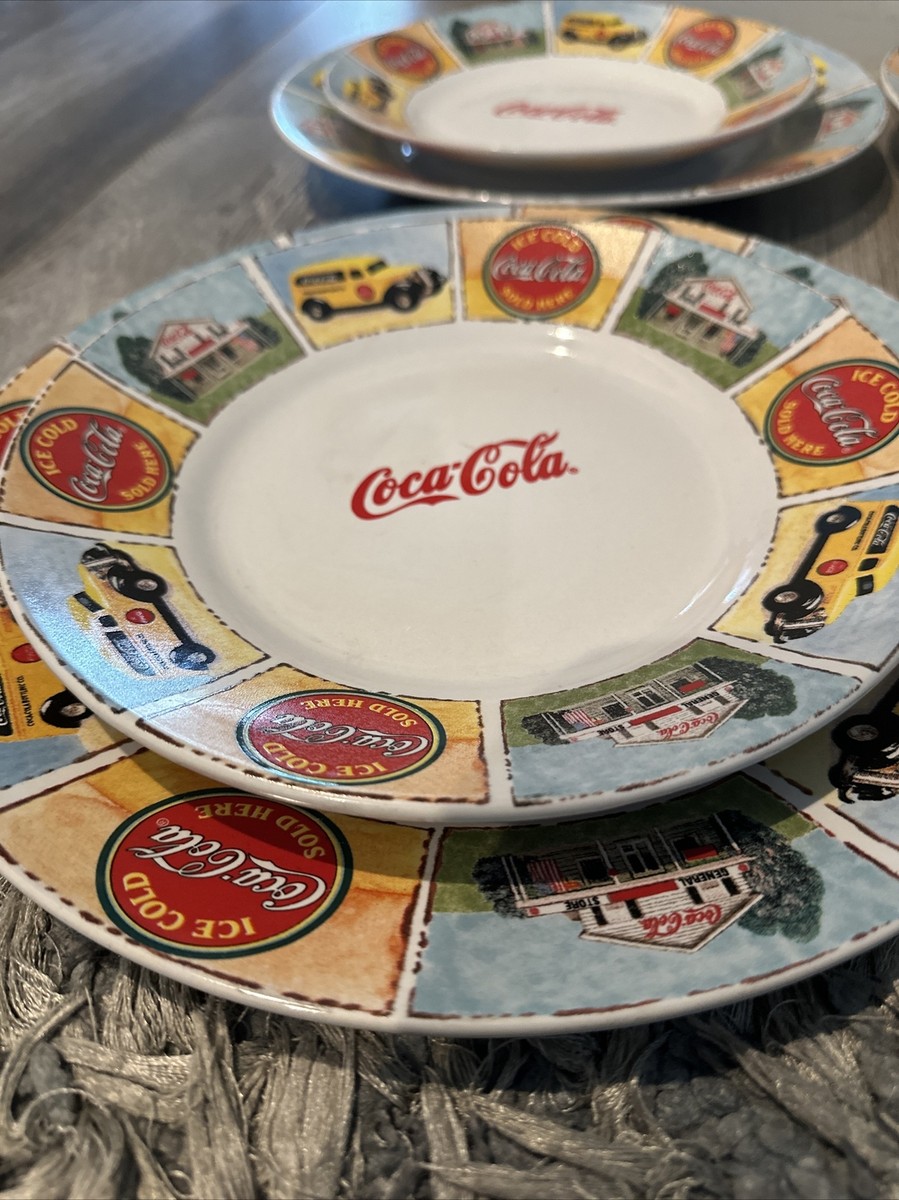 Coca-Cola Large Dinner Plates Marketed By Gibson 2000s Coca-Cola