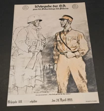 ELITE STORMTROOPER w STEEL HELMET SOLDIER German Military Poster Print WW2 WWII