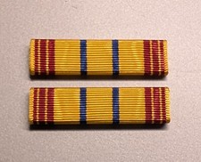 CORRECT SIZE Texas Cold War Ribbons - Moir&eacute; Ribbon Made in USA  -New- Set of 2
