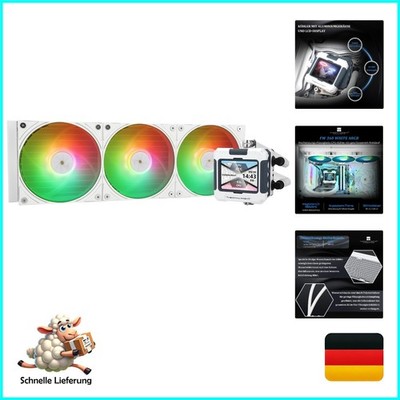 Thermalright FW 360 Weiß ARGB CPU-Wasserkühlung 360 AIO RGB LCD-Bildschirm PW...
