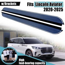 Running Board Fits Lincoln Aviator 2020-2025 Alu Side Step Nerf Bar Wbrackets Running Board Fits Lincoln Aviator 2020-2025 Alu Side Step Nerf Bar Wbrackets