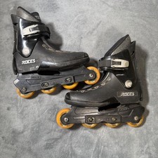 Roces Street 1996 Aggressive Inline Skates Size 7 Hyper Dwarfs Wheels Vintage