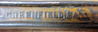 VINTAGE GREENFIELD 10” LITTLE GIANT REVERSIBLE PIPE WRENCH, Pat Feb 14,1913 USA — photo 5