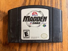 Madden NFL 2002 EA Sports (Nintendo 64 ) N64 Game Cartridge 