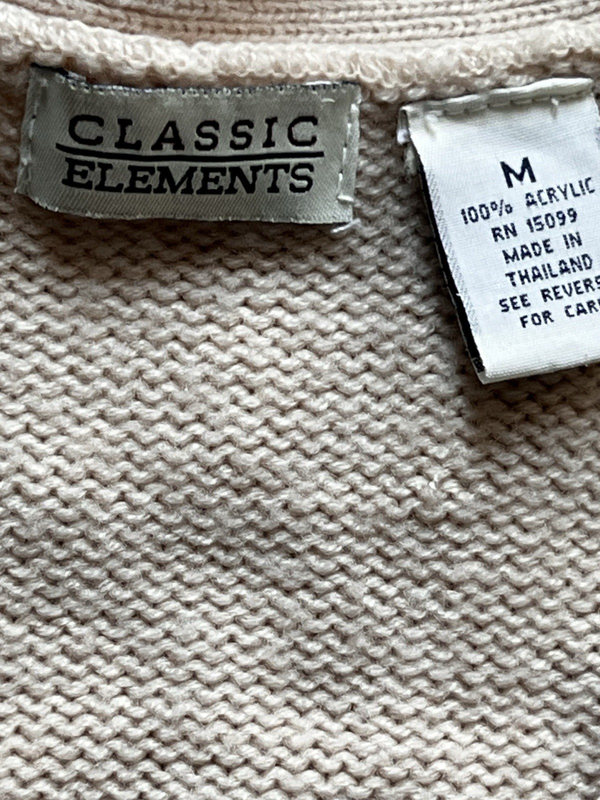 Classic Elements Sweater Vest Button Up Braided K… - image 5