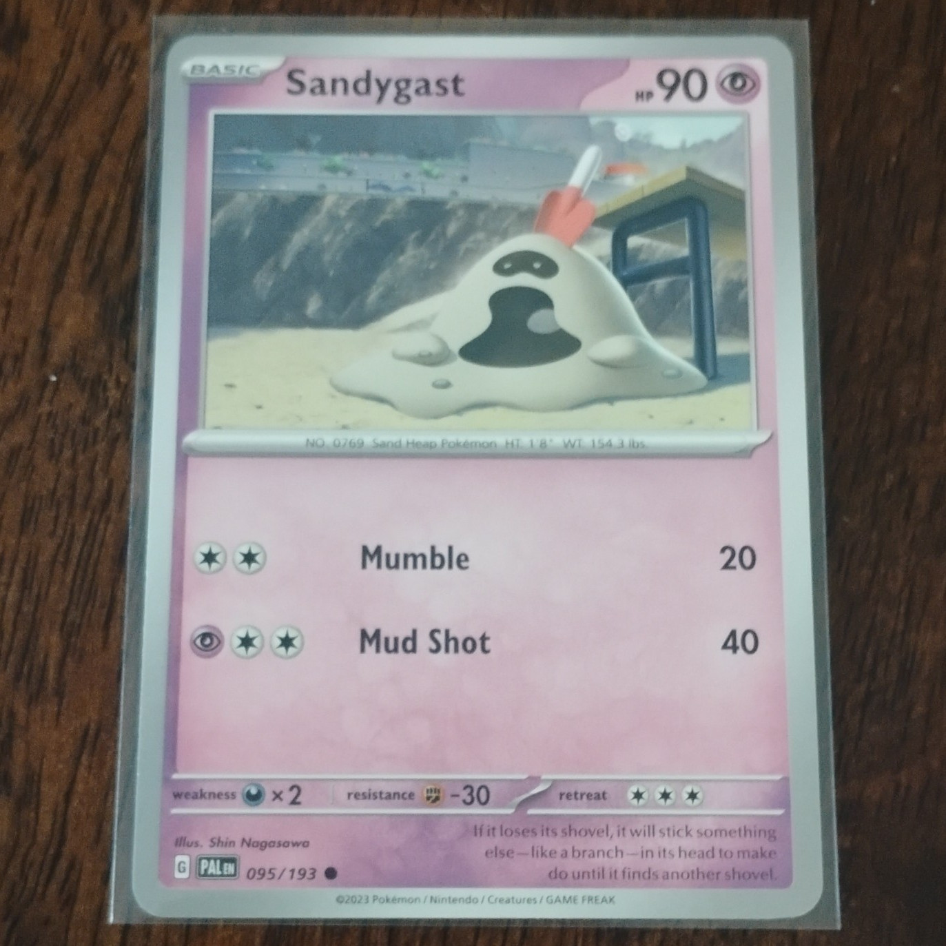 Nintendo Sandygast 095/193 SV Paldea Evolved Regular Eng 90 HP Common 2023