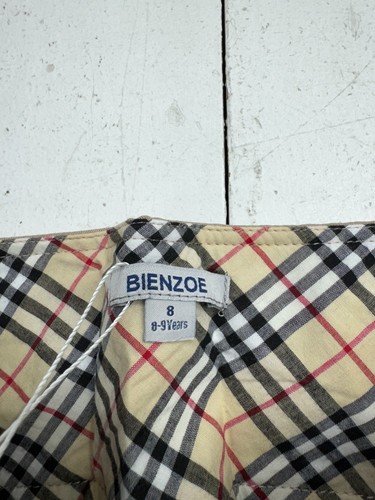 Bienzoe Khaki Flat Front School Uniform Straight Leg Dress Pants Girls Size 8-9 - Picture 3 of 8