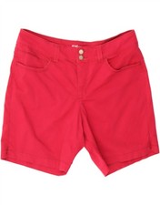 LEE Womens Premium Fit Casual Shorts US 14 XL W34 Red Cotton MU14
