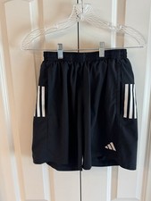 adidas AEROREADY Men's Black Athletic Shorts M Drawstring Pockets Gym