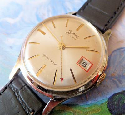 Services 5 Jewel Champagner Zifferblatt Handaufzug Uhr