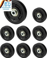Umlenkrolle 8 StüCk 90Mm Nylon Seilrolle Fitness Garagentor