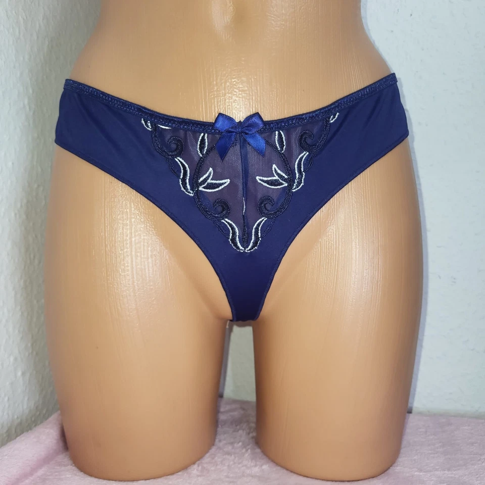 Simone Perele Andora 131770, Größe 36/38 S, Damen neu String Tanga Slip Blau - Bild 2 von 4