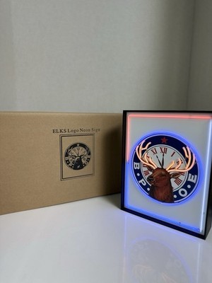 NEW Elks Lodge BPOE Neon Sign 10'' x 8'' Multi-Color For Indoor Use