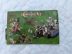 LEGO CASTLE 7092 SKELETONS' PRISON CARRIAGE INCOMPLETE 1 KNIGHT 1 WHITE HORSE