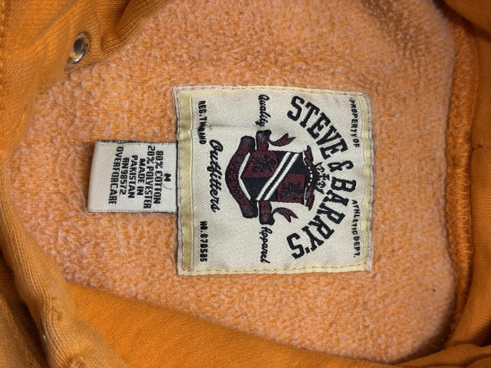 Steve & Barry’s Psych Ward Prisoner Sudadera con Capucha Para Hombre Mediana Naranja Foto 3 de 4