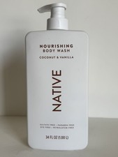 Native Nourishing Body Wash, Coconut  Vanilla Scent, Sulfate-Free 34 fl oz