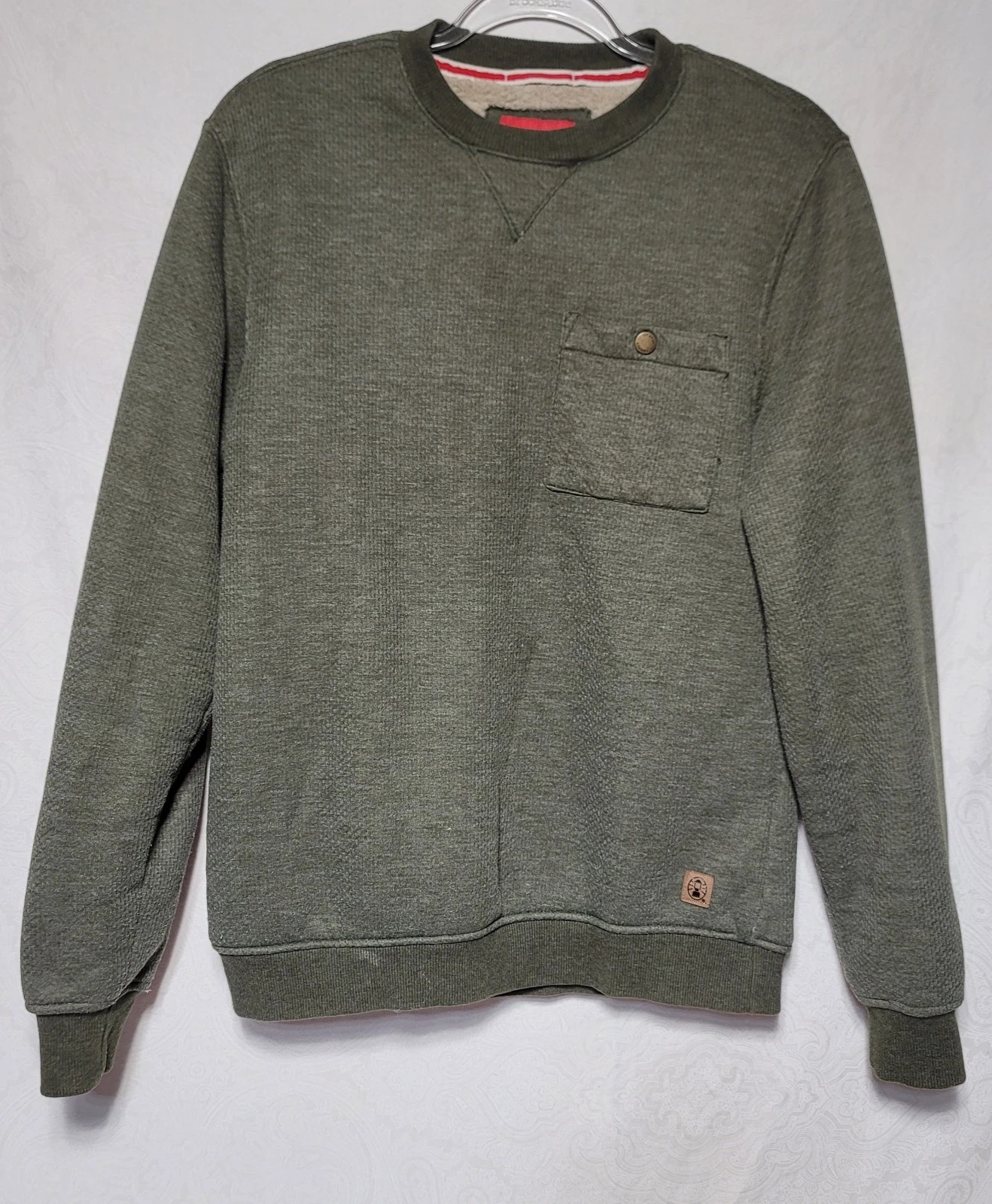 Coleman Men's Green Fleece Lined Shirt Size Small
