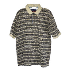 Vintage Wrangler Western Aztec Short Sleeve Polo Shirt Medium