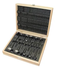 Fisch 16-Piece Imperial Black Shark Forstner Bit Set With Wooden Box