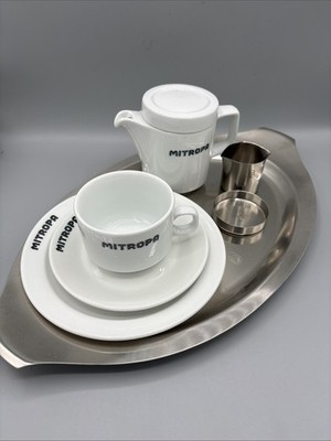 Original Mitropa Geschirr - Kaffeegedeck mit Kännchen , Sahnek. und Zuckerschale