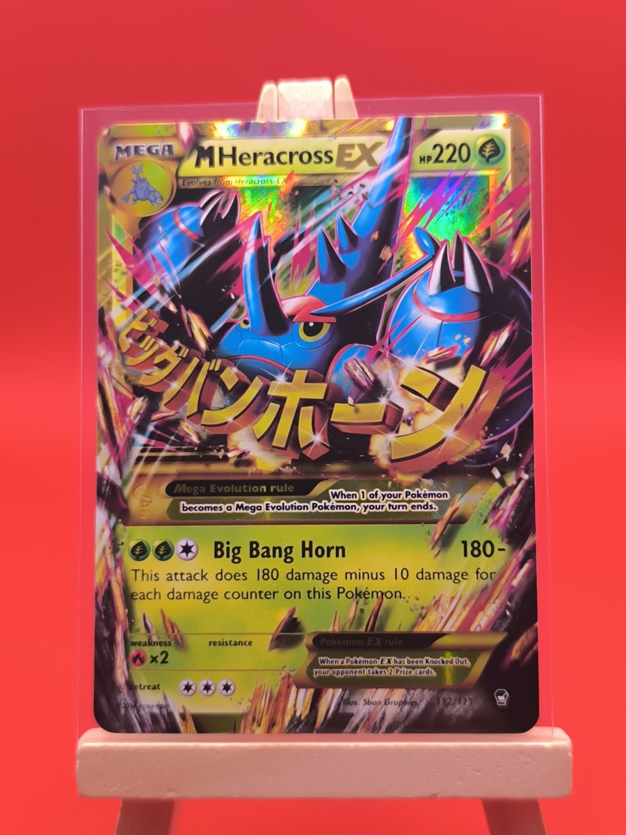 M Mega Heracross EX 112/111 Furious Fists Gold Ultra Secret Rare