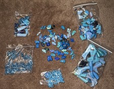 Huge 14 Oz Bulk Blue Barbie Doll Shoes Boots Sandals Heels Accessories Lot