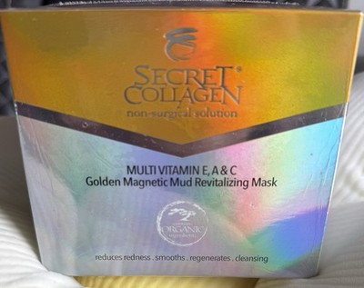 Secret Collagen Non Surgical Solution Multi-Vitamin Golden Magnetic Mud Mask NEW