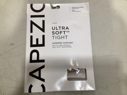 Capezio Ultra Soft Tight Matte Semi-Opaque Self-Knit Waistband Nude Size 2-4