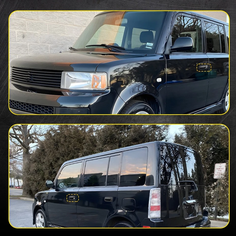 Manija de puerta exterior delantera izquierda exterior negra para base Scion xB 04-06 EE. UU. W Foto 4 de 4