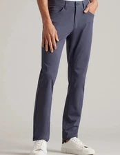 Rhone Commuter Pants Men's 35 Iron Gray Five Pocket Casual Pants 35x31 Stretch