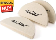 NEWISHTOOL 3 PCS Wool Felt Squeegee Window Tint Tools, Scratch Free Soft Woolen