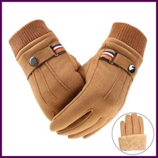 Cycling Warm Gloves for Men Winter Thick Velvet Outdoor Cycling Gloves Soft