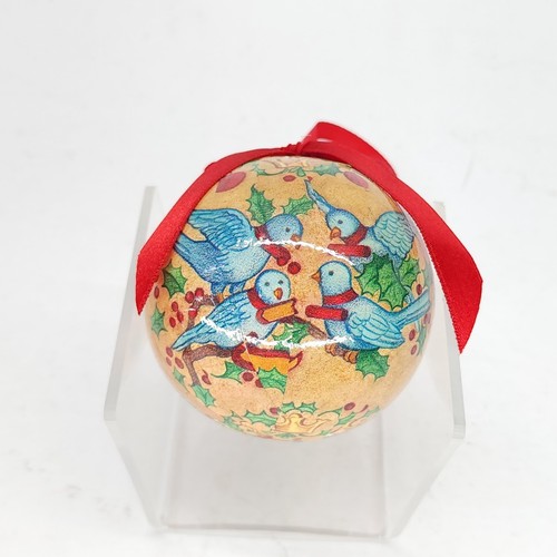 12 Day Of Christmas Decoupage Ornamente 9er Set Vintage C & F Enterprises - Bild 2 von 9