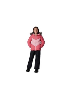 New Columbia Girl Pink Arctic Blast Ski Jacket COAT W/HOOD Youth Size XL (18-20)