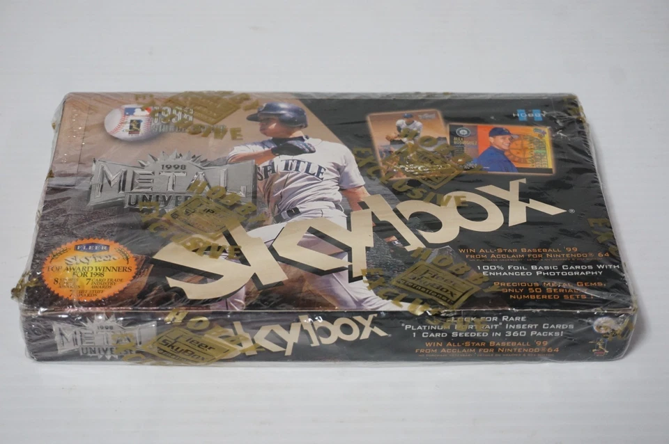 Fleer Skybox Metal Universe MLB 1998 béisbol sellado hobby caja exclusiva Foto 2 de 4
