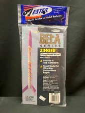 Vintage Estes Beta Series ZINGER Flying Model Rocket Kit #1917 - Sealed, Beauty