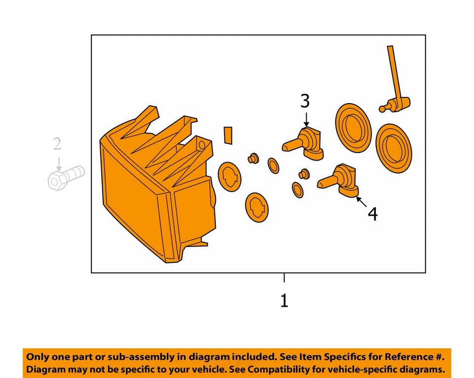ПОДХОДИТ ДЛЯ 2005-2008 CHEVROLET COLORADO, GMC CANYON ЛЕВАЯ ФАРА 19209127 - НОВЫЙ OEM - Изображение 3 из 4