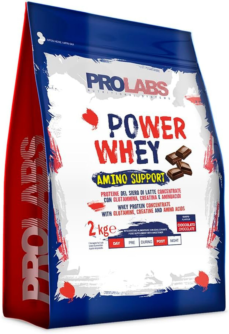 Proteine Power Whey Amino Support Prolabs - Massa e Recupero 2kg