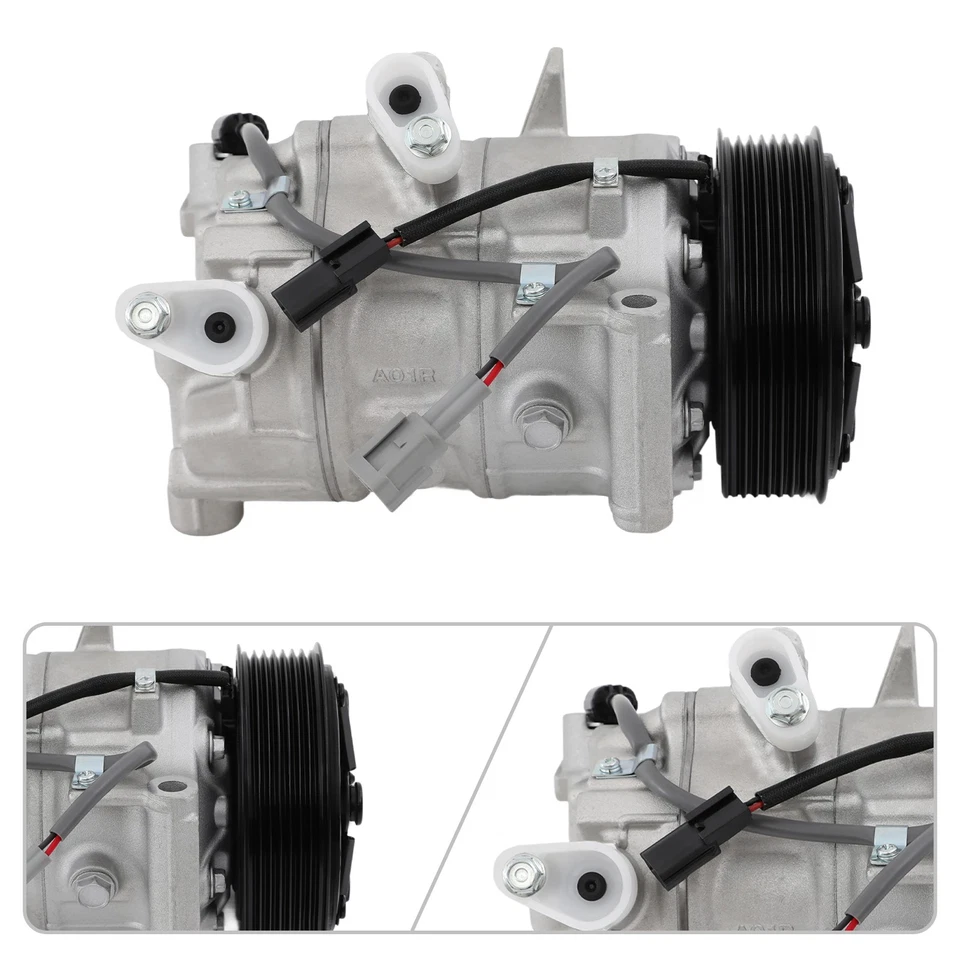 AC Compressor with 7-Groove Pulley For INFINITI Q50 2014-2021 Q60 2017-2020 Foto 2 de 4