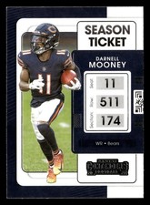 Darnell Mooney 2021 Panini Contenders #17 Chicago Bears Football *216