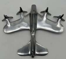 Aluminum Airplane Model Tabletop Desk Sculpture Vintage Deco Top Part Only BB4