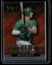 2022 Panini Select #EF15 Matt Olson En Fuego Holo