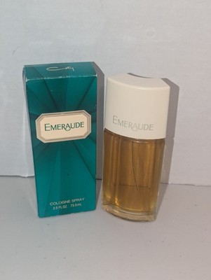 Vtg Discontinued Coty Emeraude Perfume Women Cologne Spray 2.5 fl oz / 75ml Full